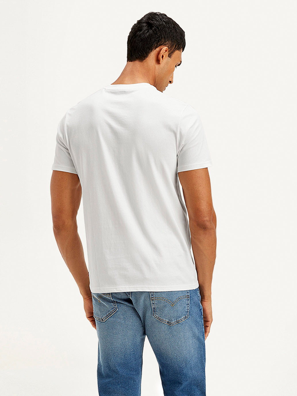 Men's Brand Logo Slim Fit T-shirt - Back View