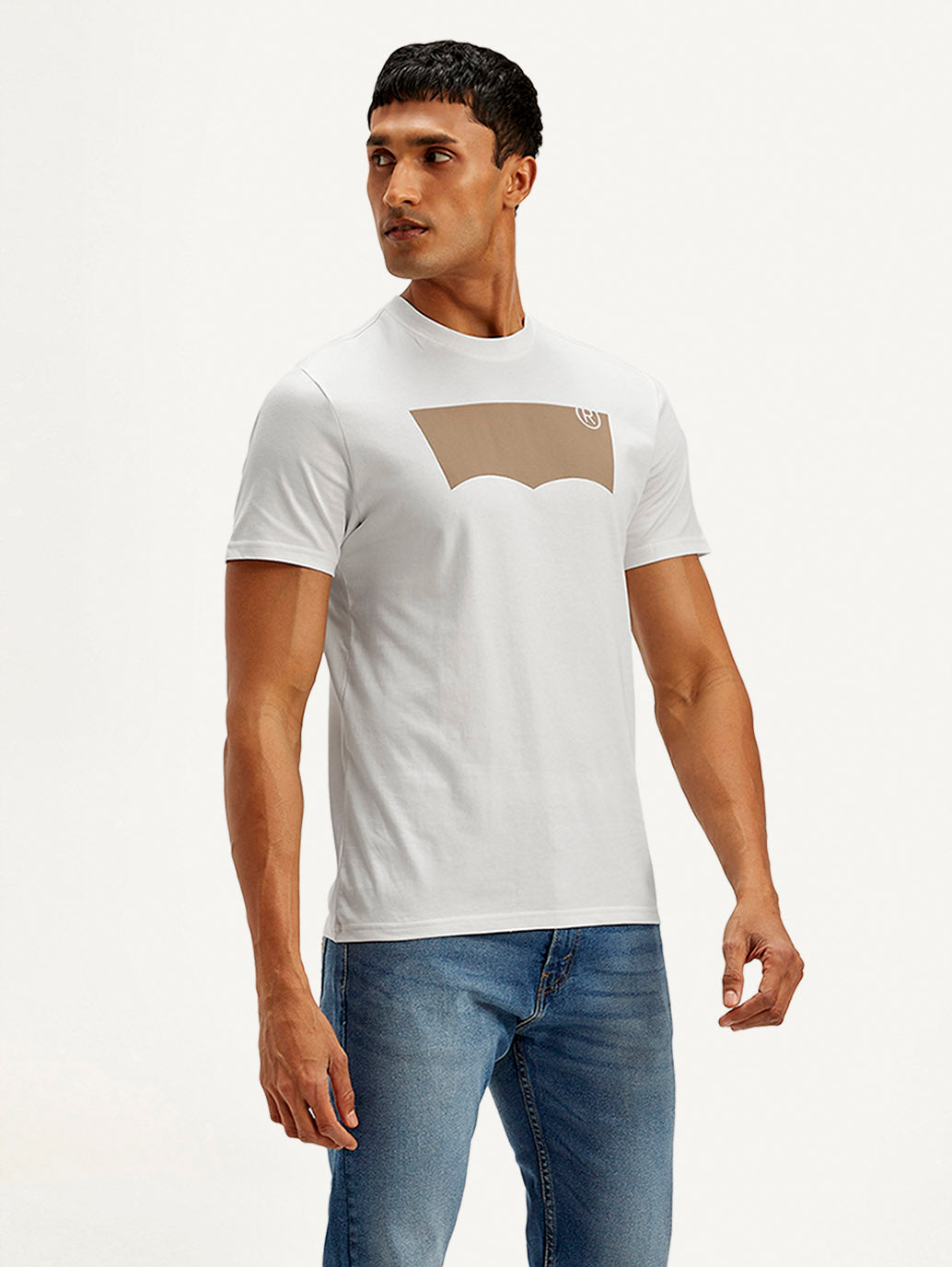 Men's Brand Logo Slim Fit T-shirt - Side View
