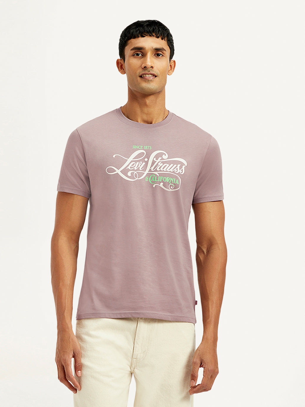 Men's Graphic Slim Fit T-Shirt - Front View