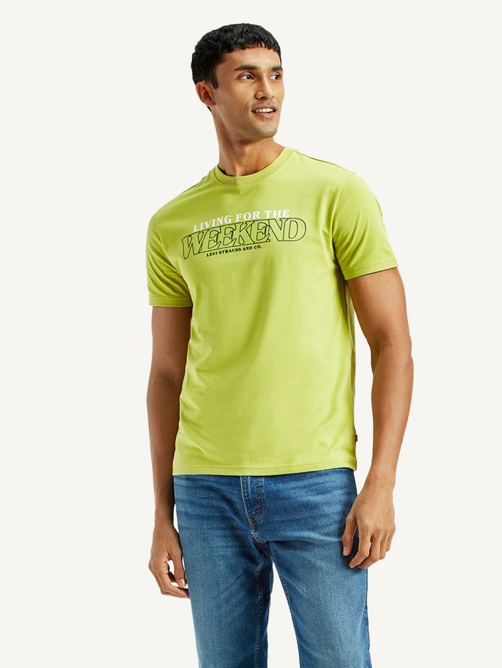 Men's Typographic Print Slim Fit T-Shirt