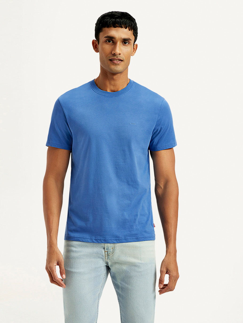 Men's Solid Slim Fit T-Shirt - Front View
