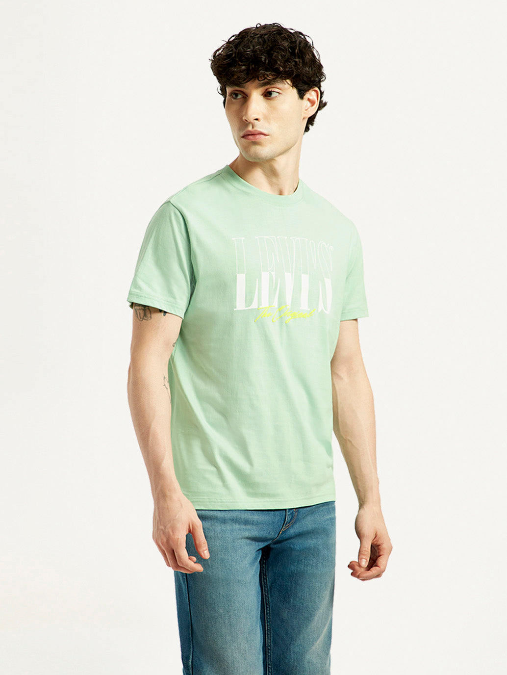 Men's Graphic Slim Fit T-Shirt - Side View