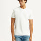 Men's Solid White Slim Fit T-shirt - Front View