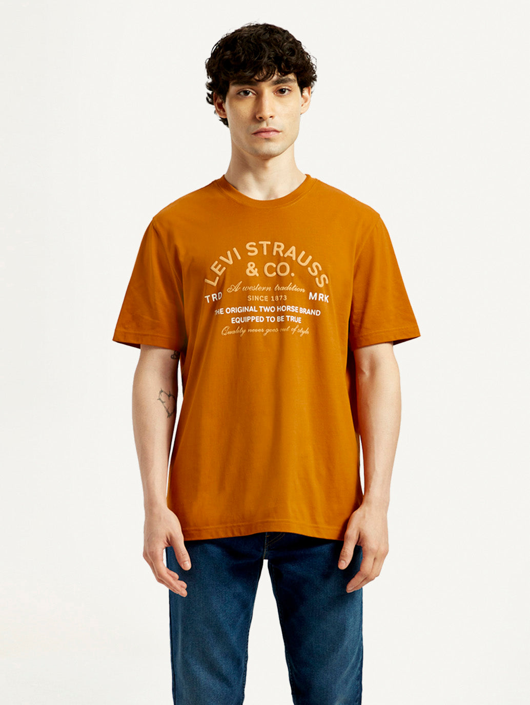 Men's Graphic Slim Fit T-Shirt - Front View