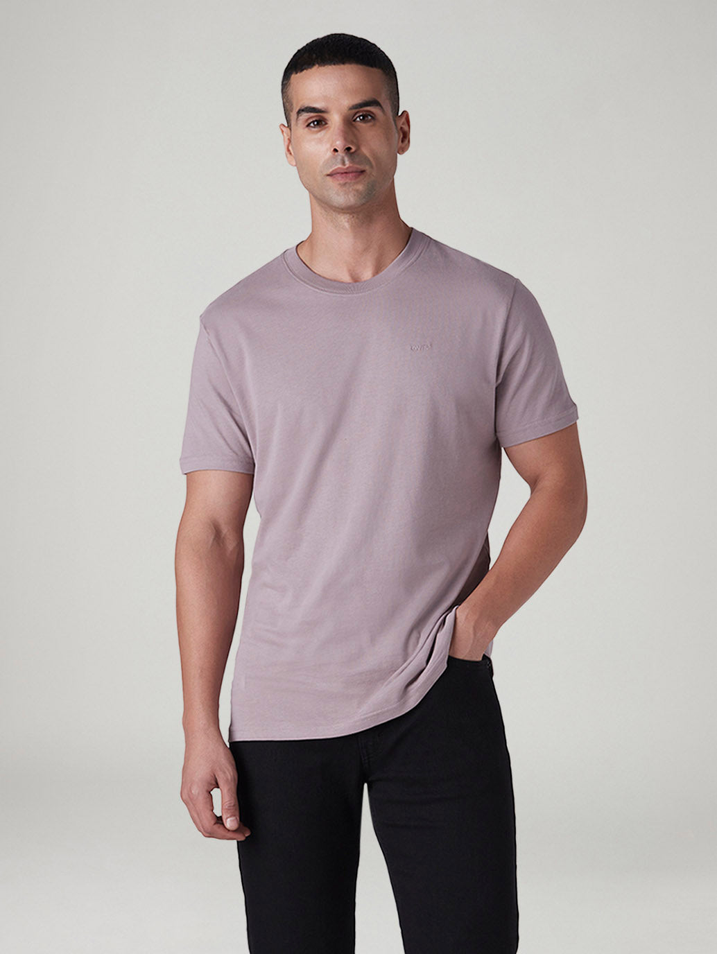 Men's Solid Slim Fit Jersey T-Shirt