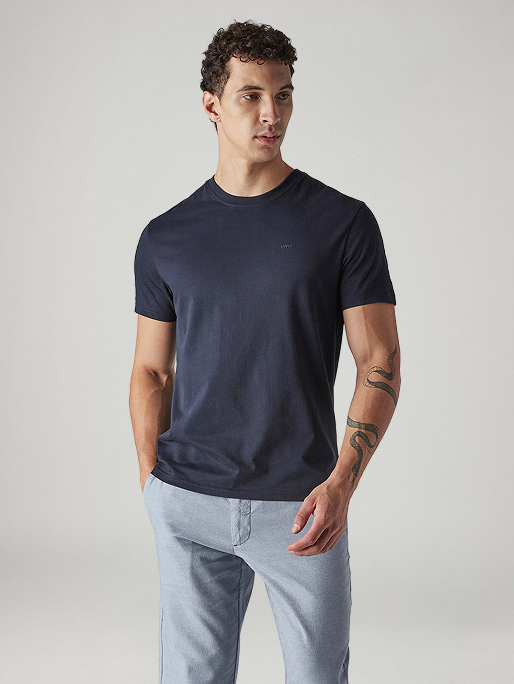 Men's Solid Slim Fit Jersey T-Shirt