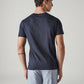Men's Solid Slim Fit Jersey T-Shirt - Back View