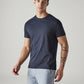 Men's Solid Slim Fit Jersey T-Shirt - Side View