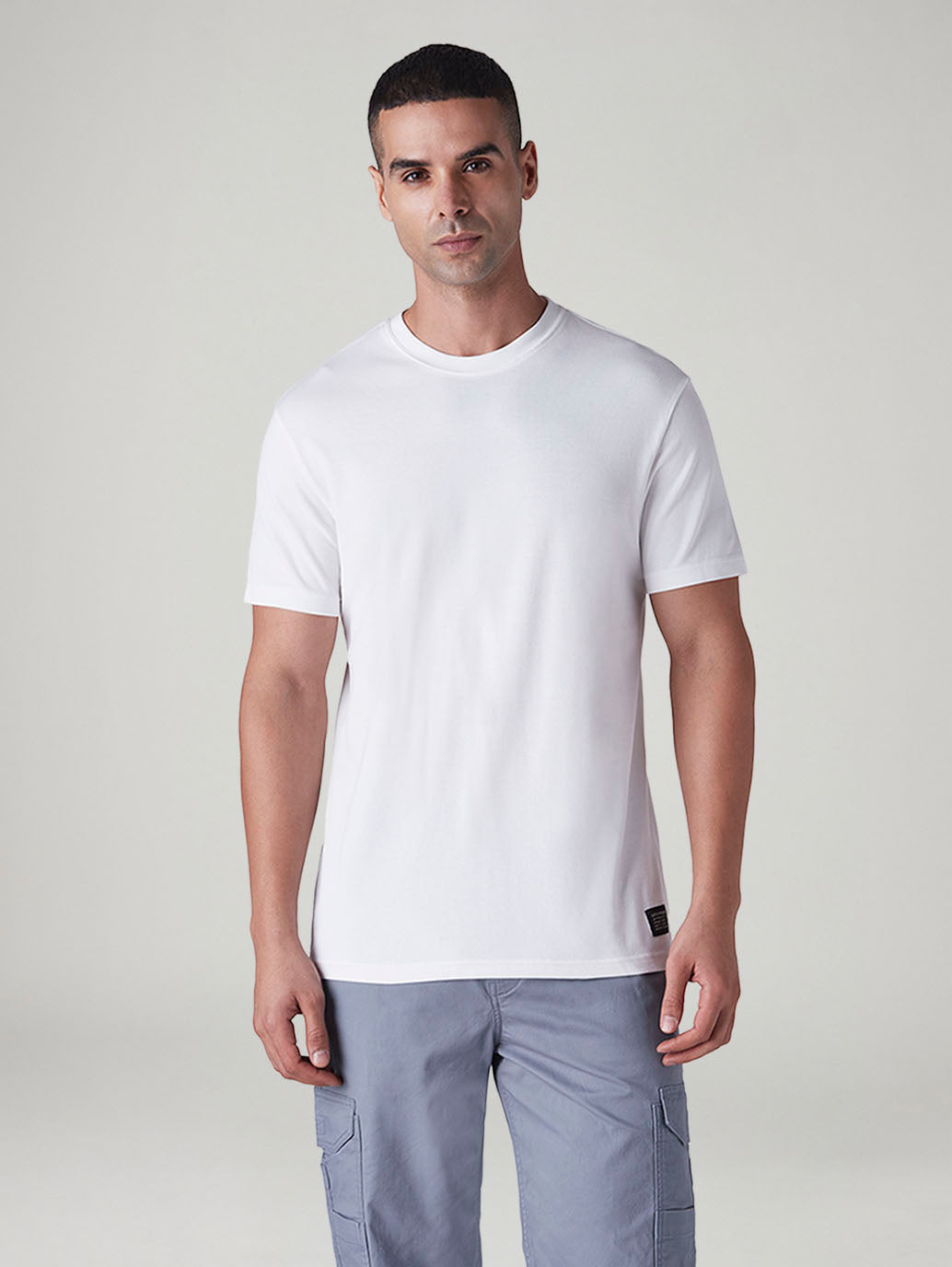 Men's Solid Slim Fit Pique T-Shirt - 20 View