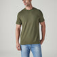 Men's Solid Slim Fit Pique T-Shirt - Front View
