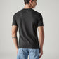 Men's Solid Slim Fit Pique T-Shirt - Back View