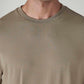 Men's Solid Regular Fit Pique T-Shirt - Detail View