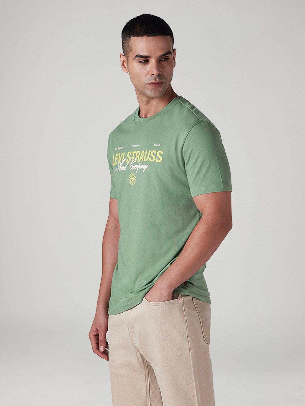 Men's Typography Printed Slim Fit Jersey T-Shirt - 20 View