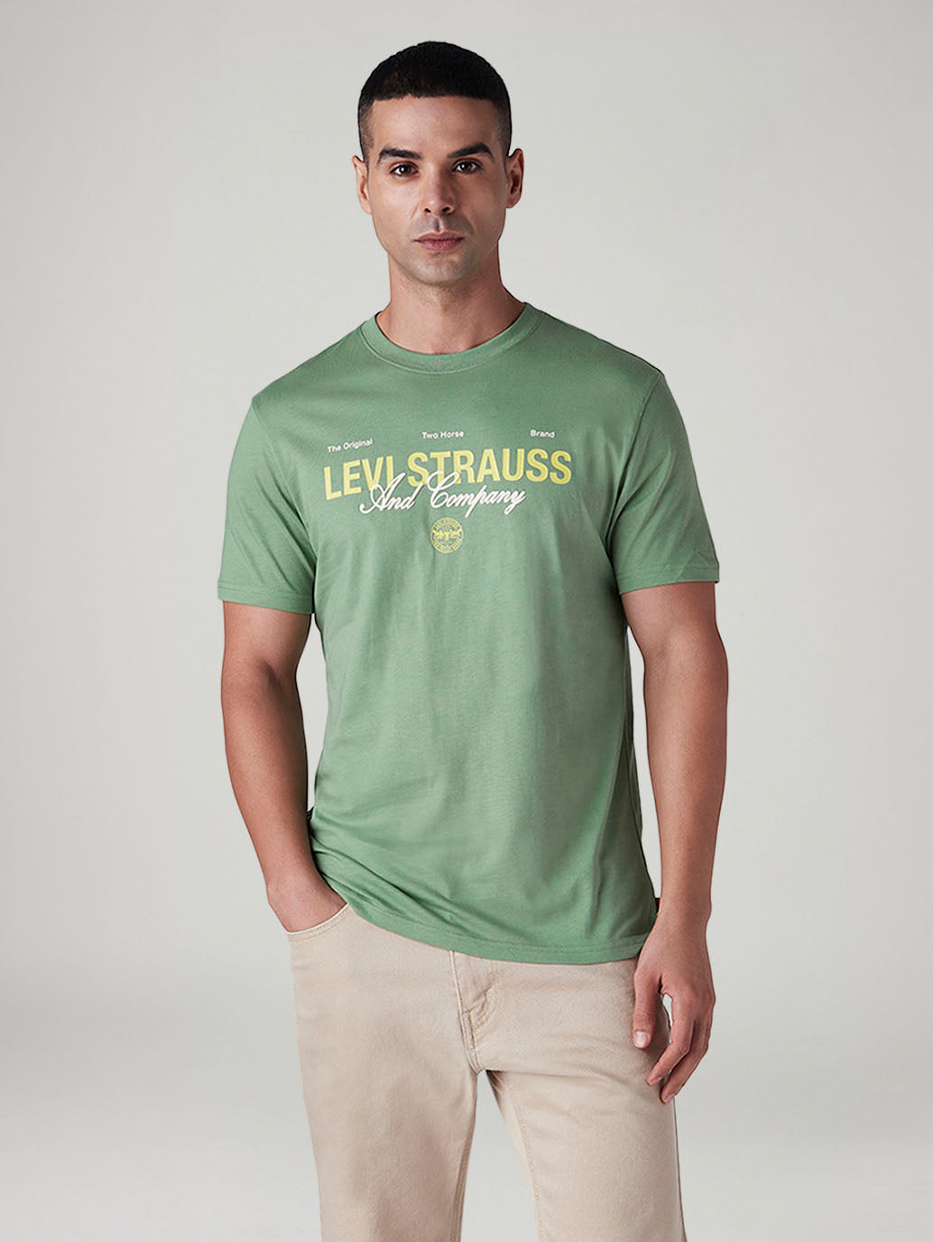Men's Typography Printed Slim Fit Jersey T-Shirt