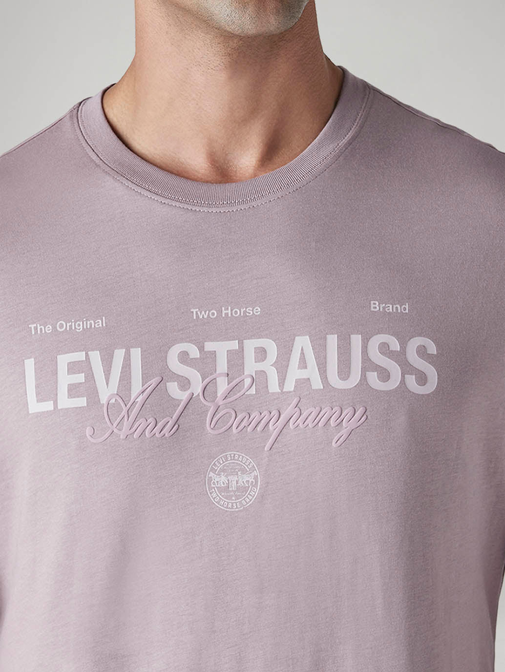 Men's Typography Printed Slim Fit Jersey T-Shirt - Detail View