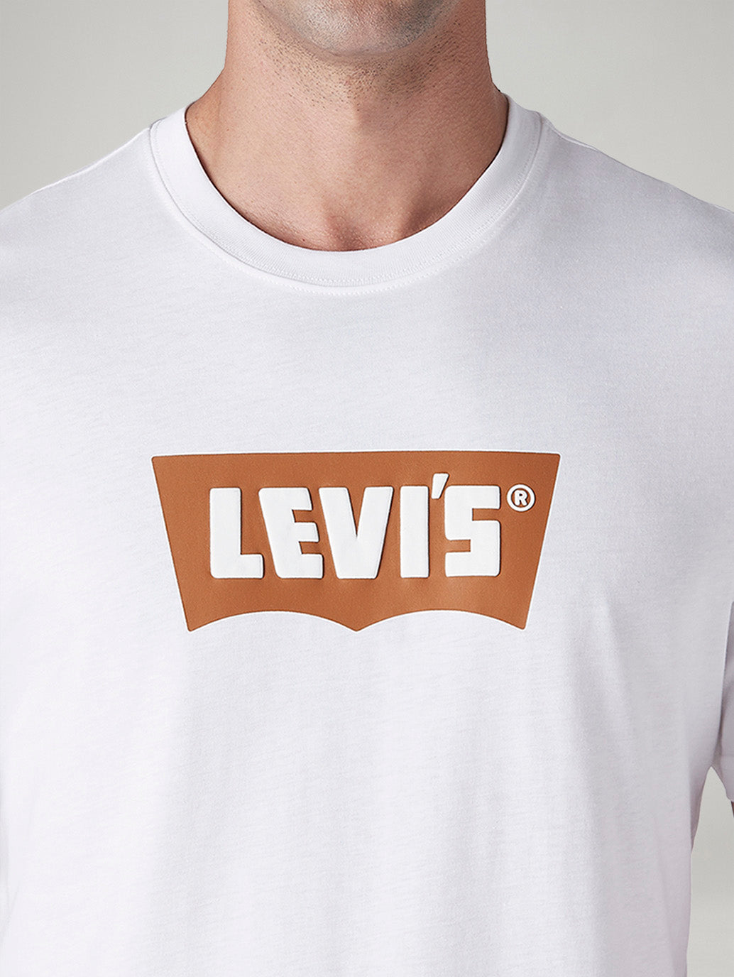 Men's Logo Printed Slim Fit Jersey T-Shirt - Detail View
