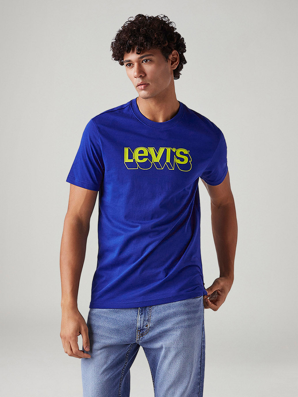 Men's Logo Printed Slim Fit T-Shirt