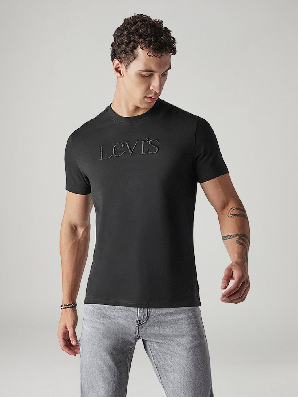 Men's Solid Slim Fit Jersey T-Shirt