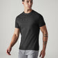 Men's Solid Slim Fit Jersey T-Shirt - Side View