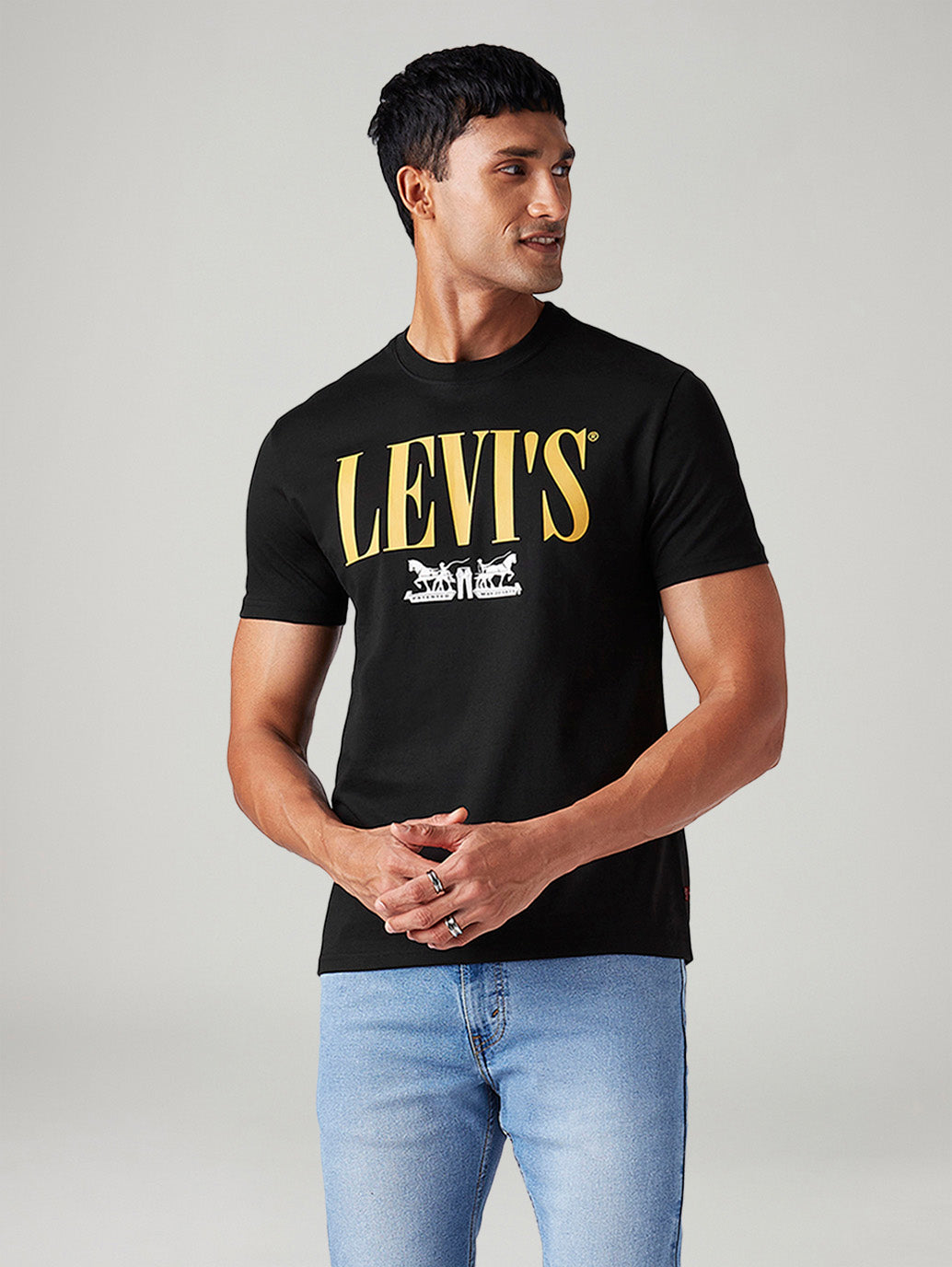Men's Logo Printed Slim Fit T-Shirt