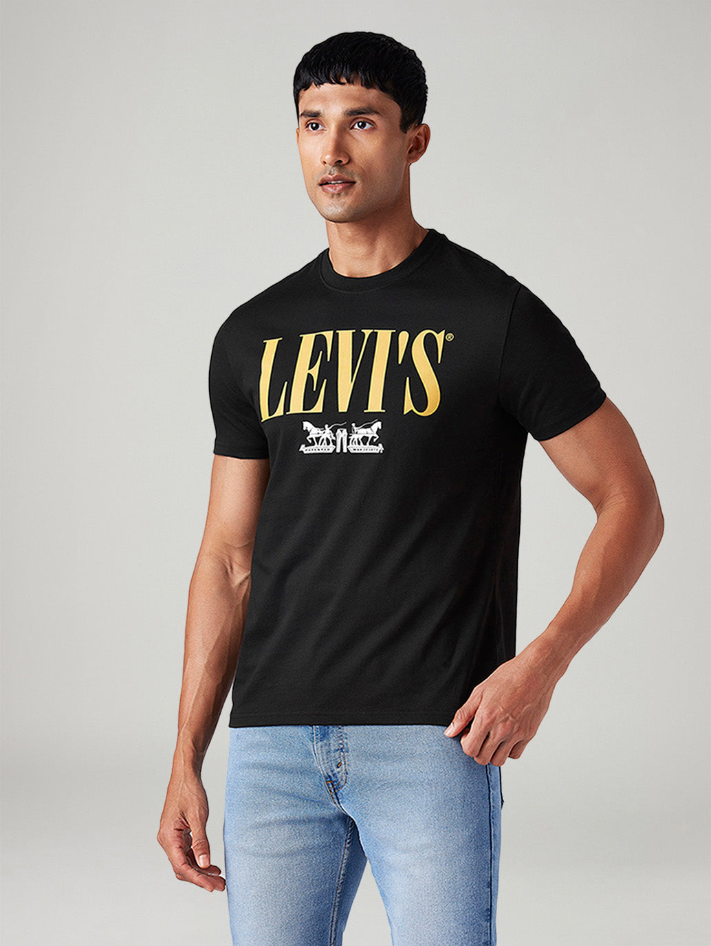 Men's Logo Printed Slim Fit T-Shirt - 2e17a08c-badf-484b-9c8c-b535a82d1efb View