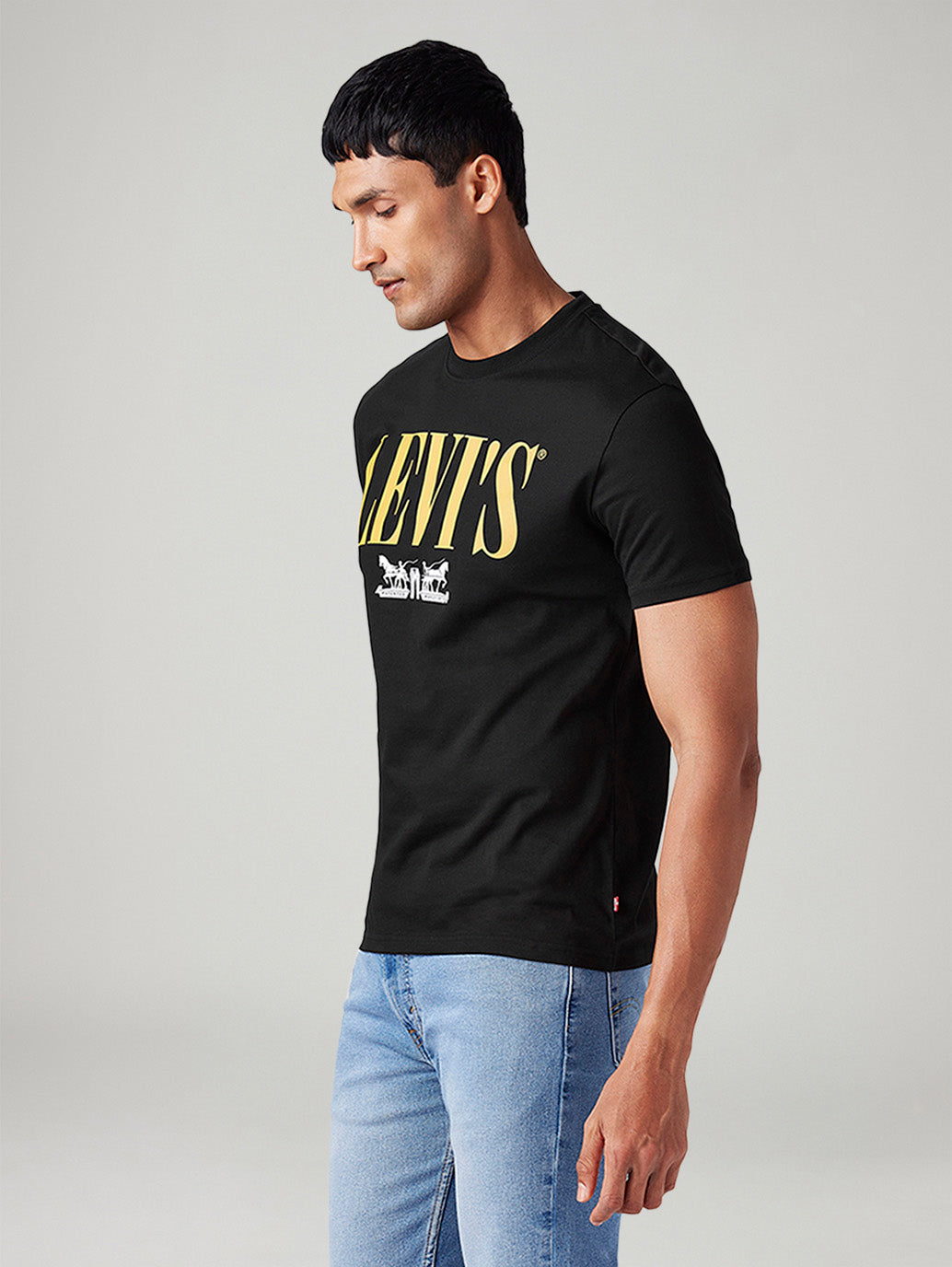 Men's Logo Printed Slim Fit T-Shirt - 4e538929-5f39-4d11-b403-849b79b46163 View