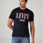 Men's Logo Printed Slim Fit T-Shirt - Front View