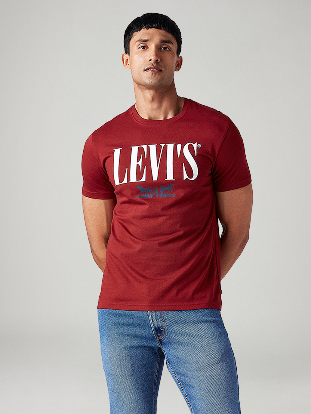 Men's Logo Printed Slim Fit T-Shirt - Styleshot View