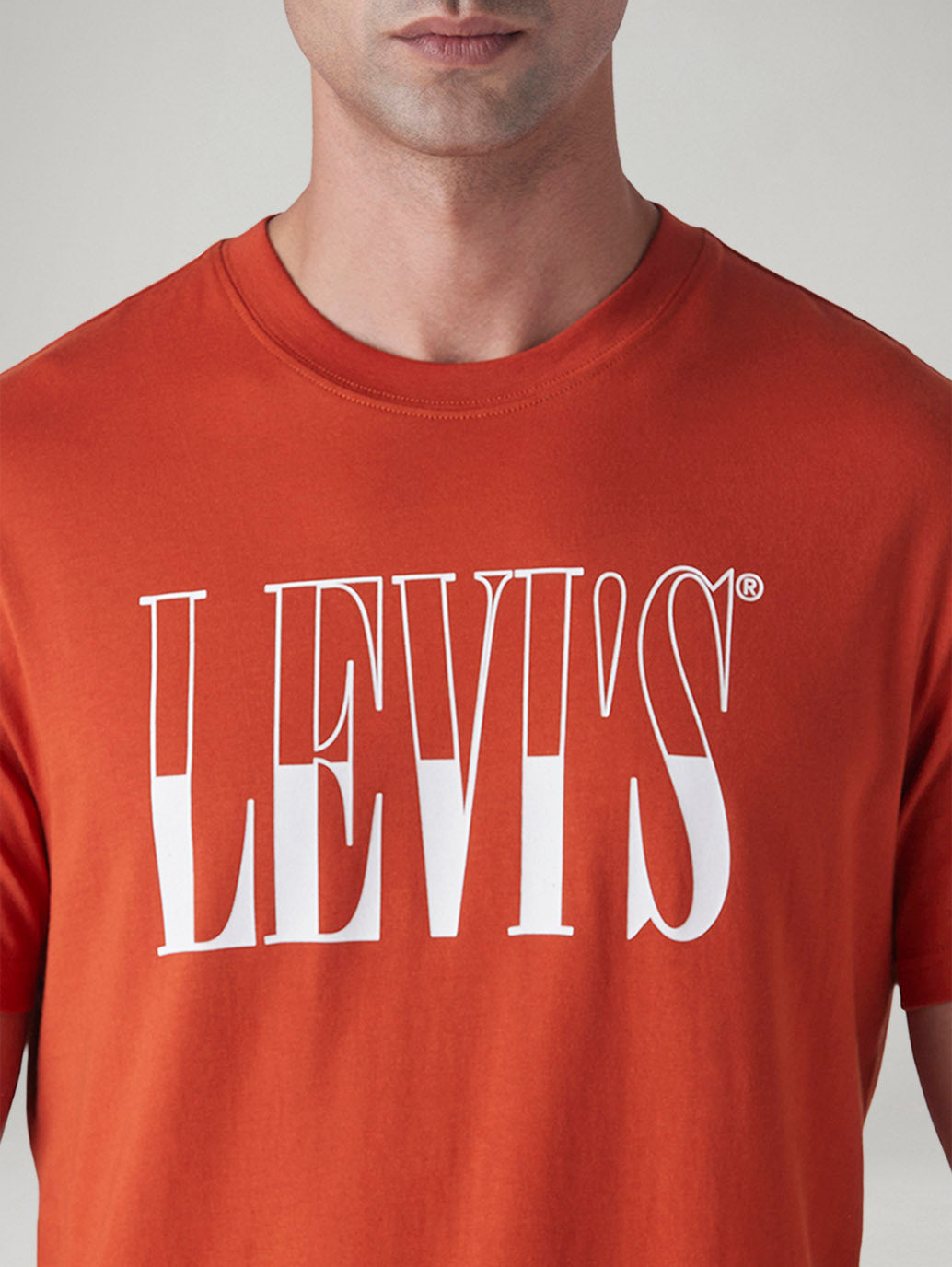 Men's Logo Printed Slim Fit T-Shirt - Detail View