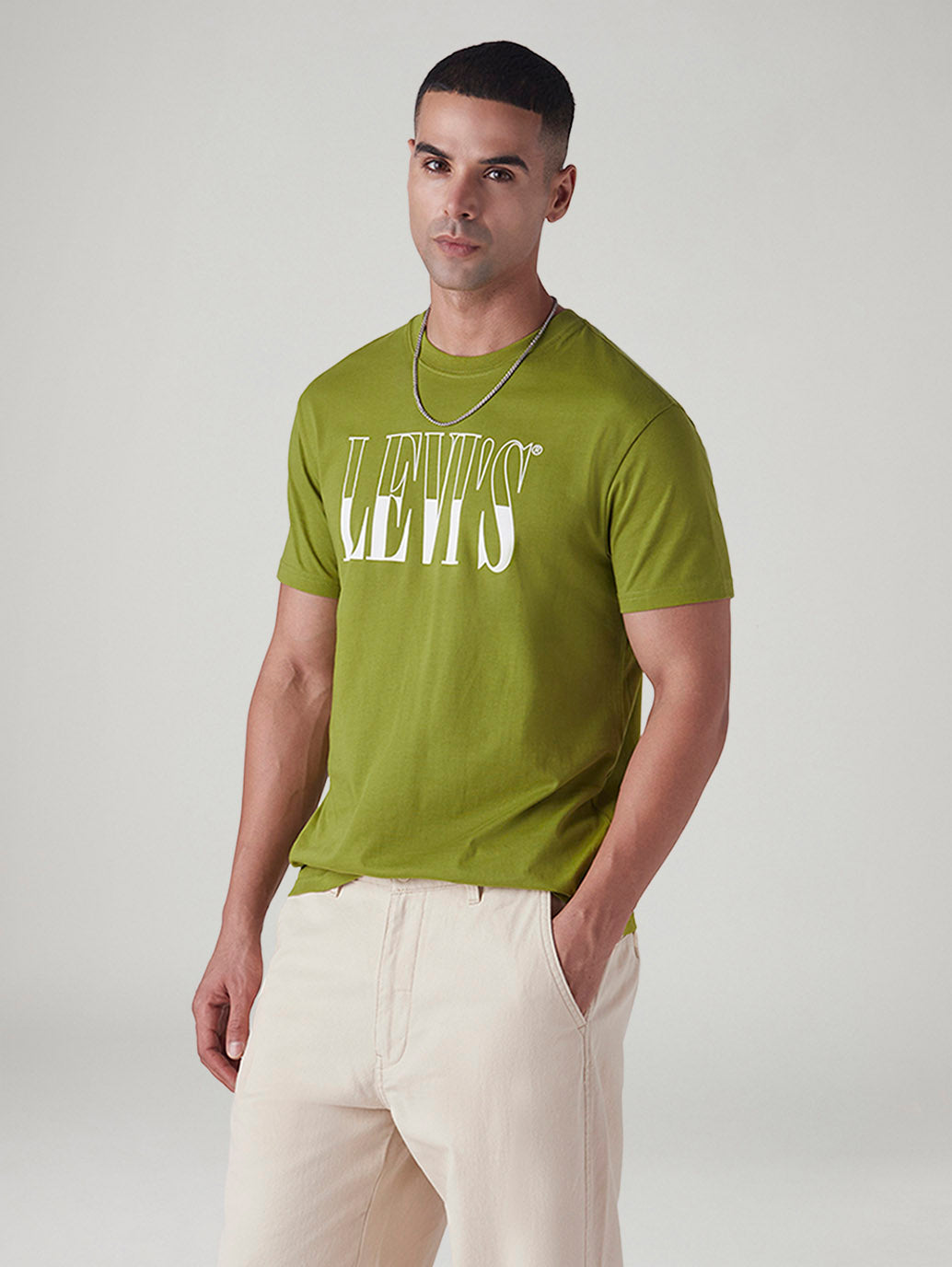 Men's Logo Printed Slim Fit T-Shirt