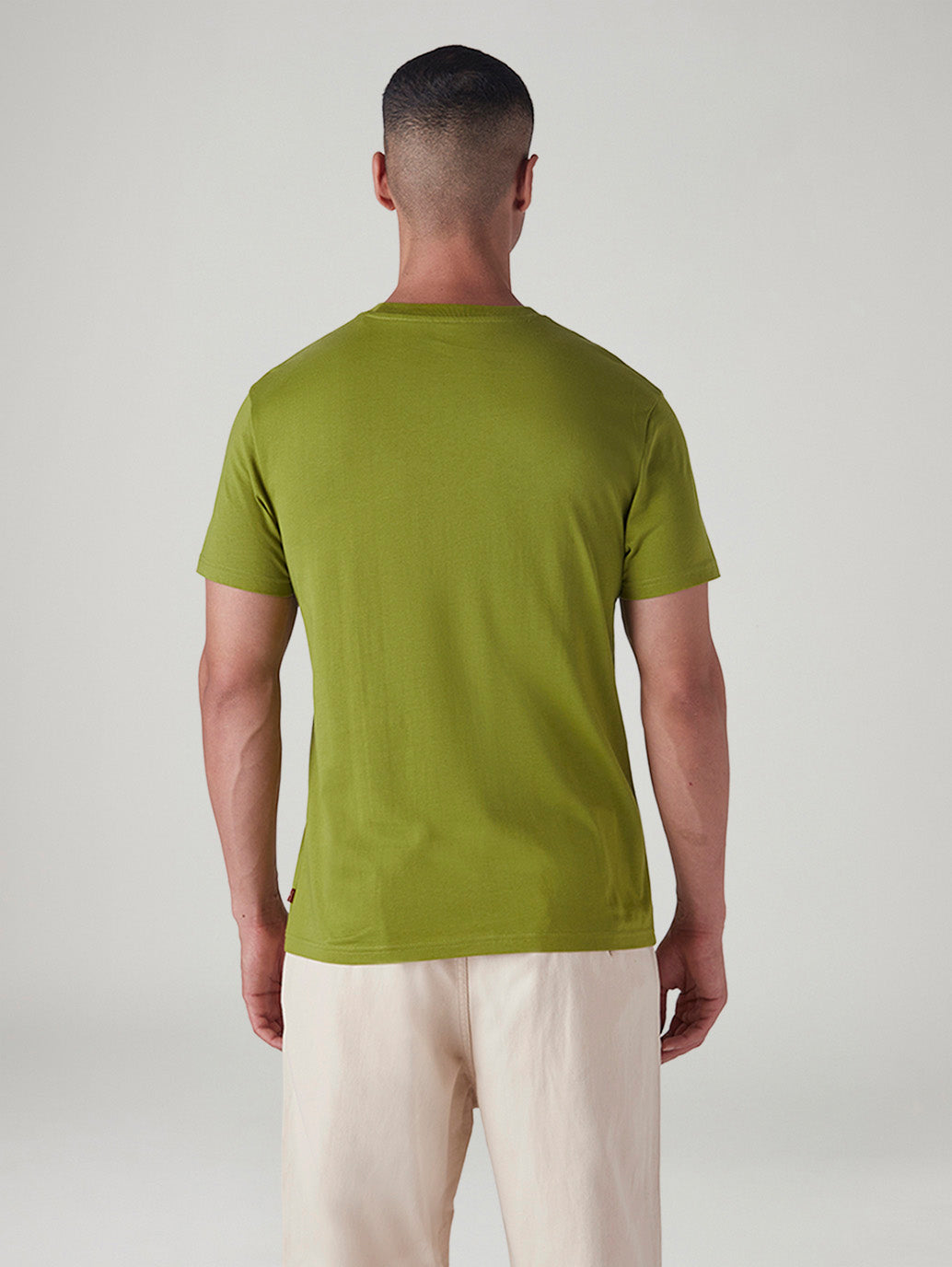 Men's Logo Printed Slim Fit T-Shirt - Back View