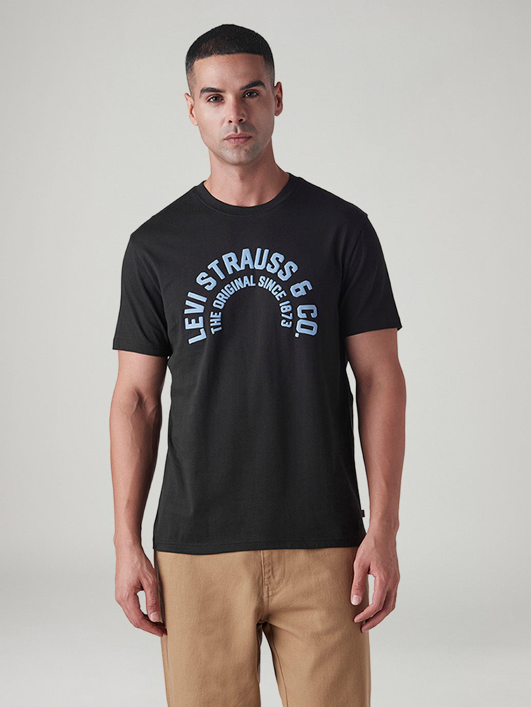 Men's Graphic Print Slim Fit T-Shirt - Front View