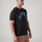 Men's Graphic Print Slim Fit T-Shirt - Side View