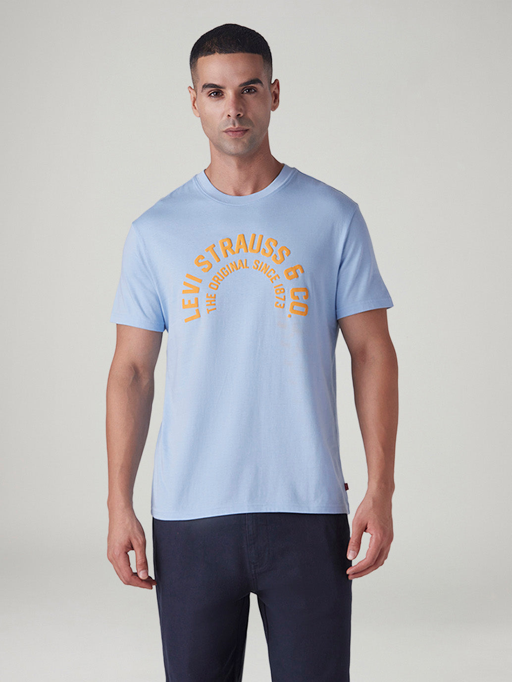 Men's Graphic Print Slim Fit T-Shirt - Front View
