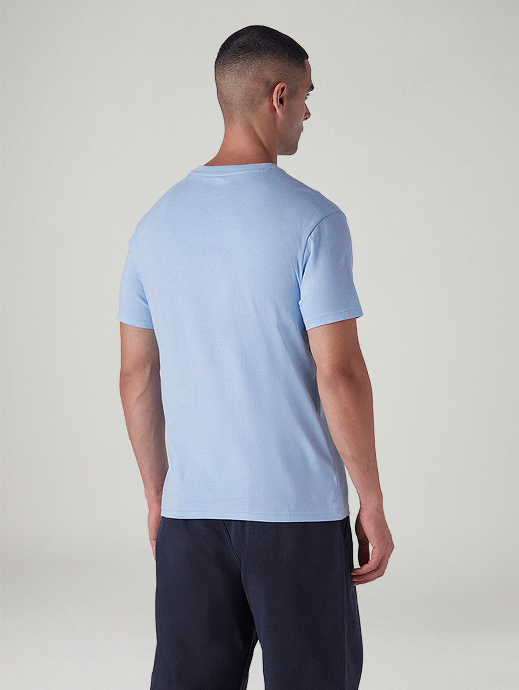Men's Graphic Print Slim Fit T-Shirt - Back View