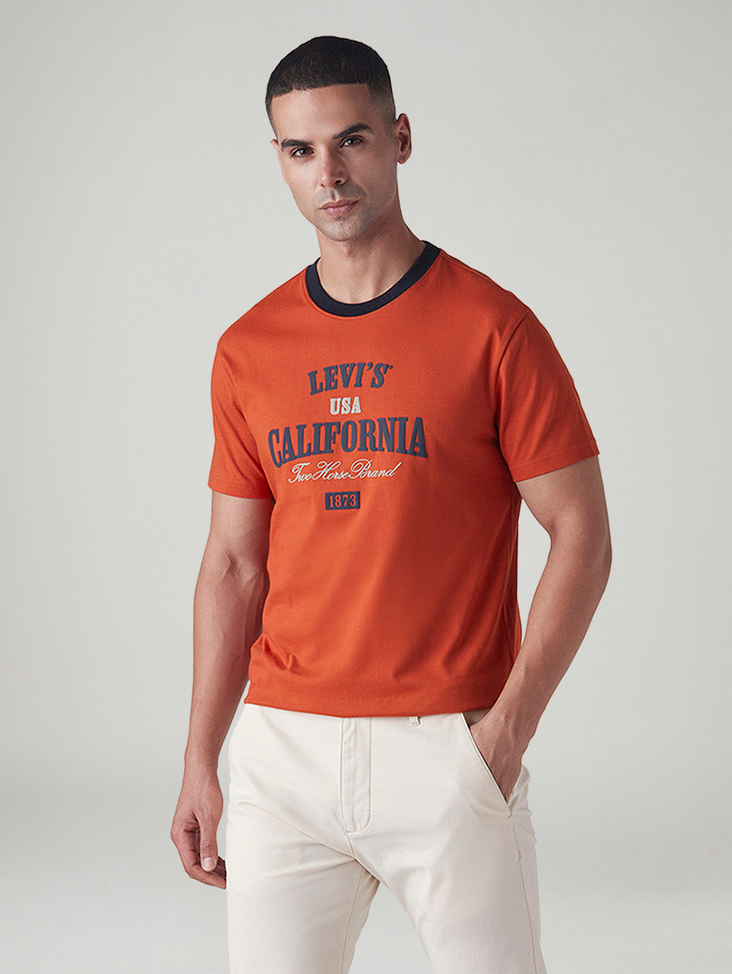 Men's Graphic Print Slim Fit T-Shirt
