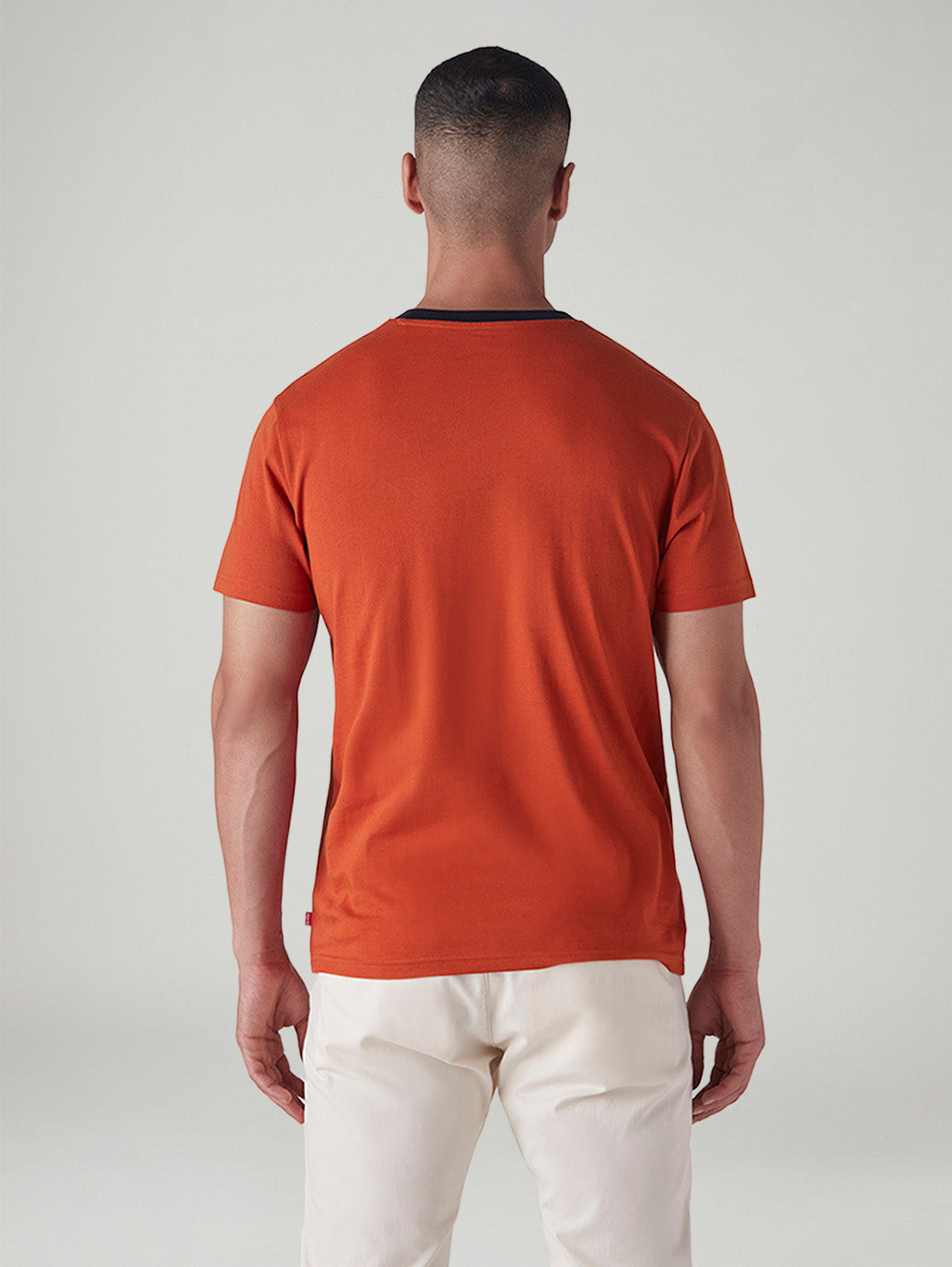 Men's Graphic Print Slim Fit T-Shirt - Back View