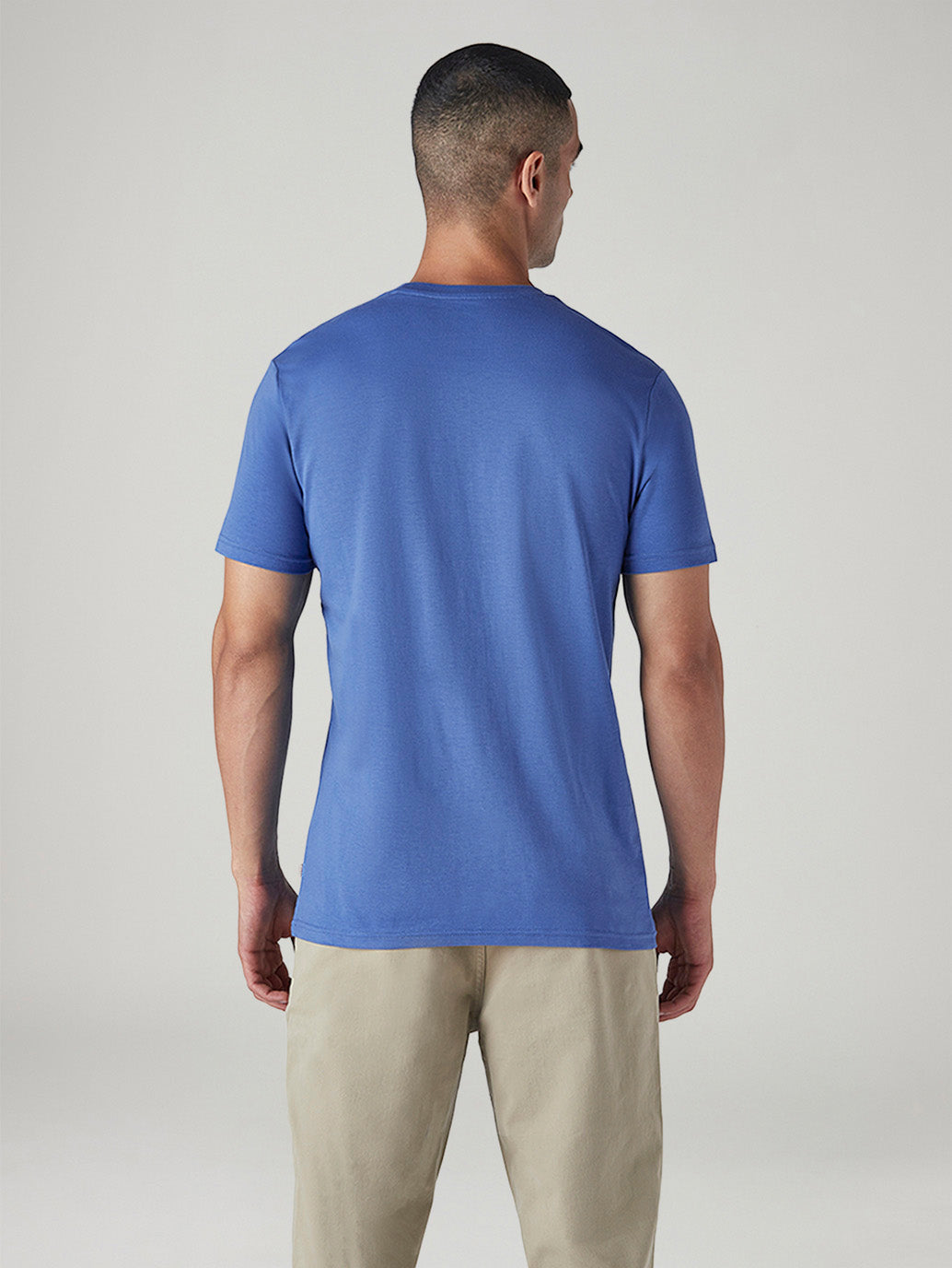 Men's Graphic Print Slim Fit Jersey T-Shirt - Back View