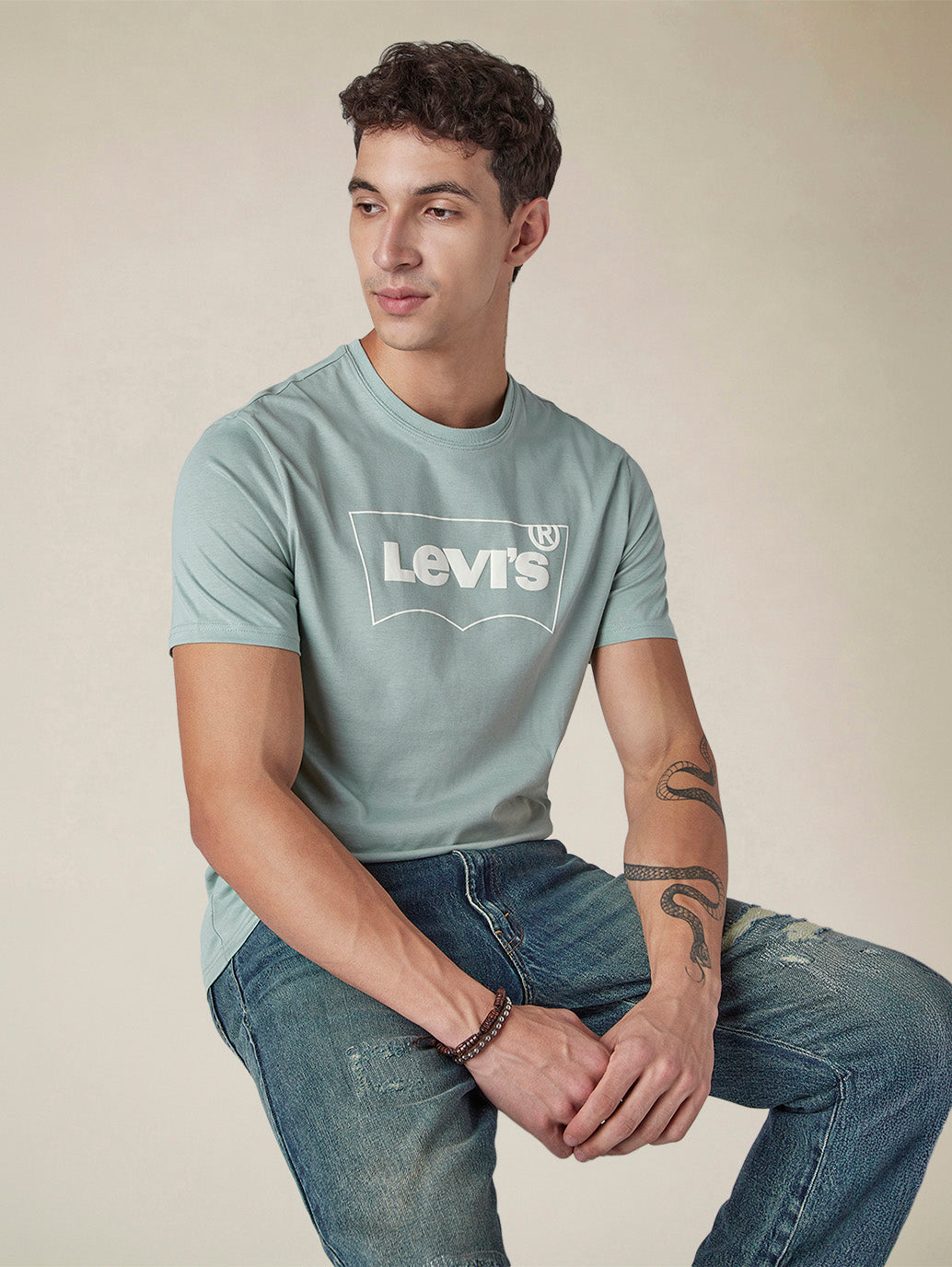 Men's Solid Round Neck Slim Fit Jersey T-Shirt