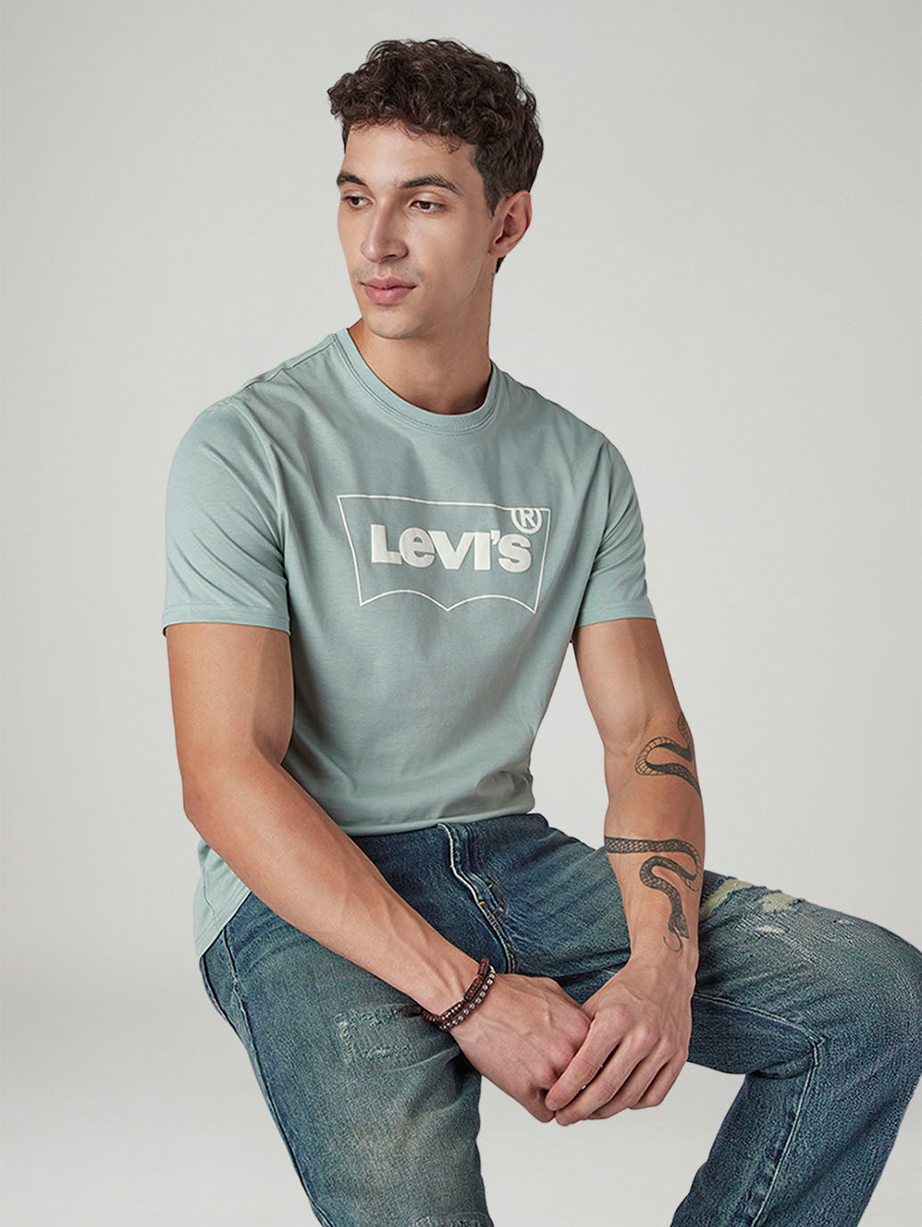 Men's Solid Round Neck Slim Fit Jersey T-Shirt