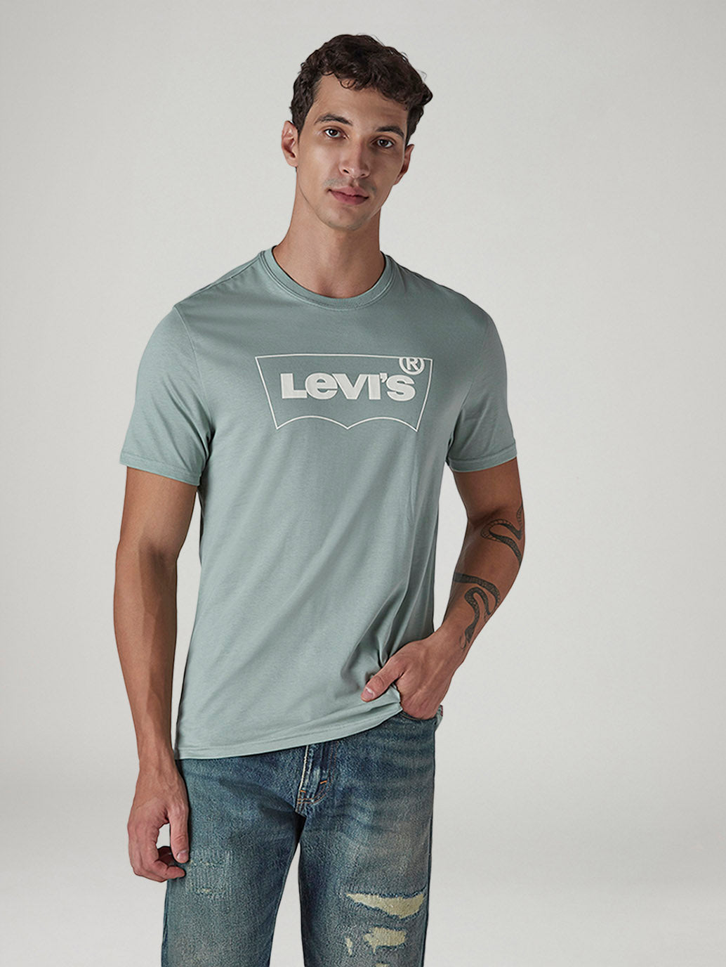 Men's Solid Round Neck Slim Fit Jersey T-Shirt - 20 View