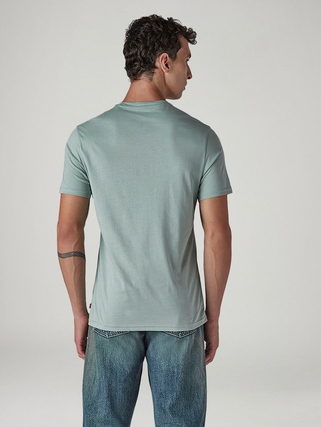 Men's Solid Round Neck Slim Fit Jersey T-Shirt - 20 View