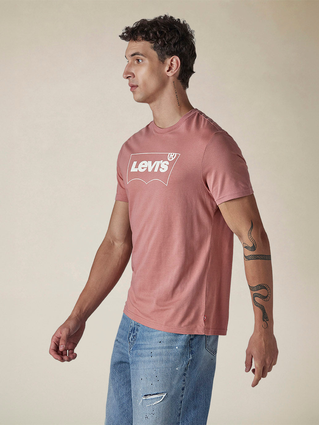 Men's Solid Round Neck Slim Fit Jersey T-Shirt - 2045560a-713d-4d3e-90c7-383b79154697 View