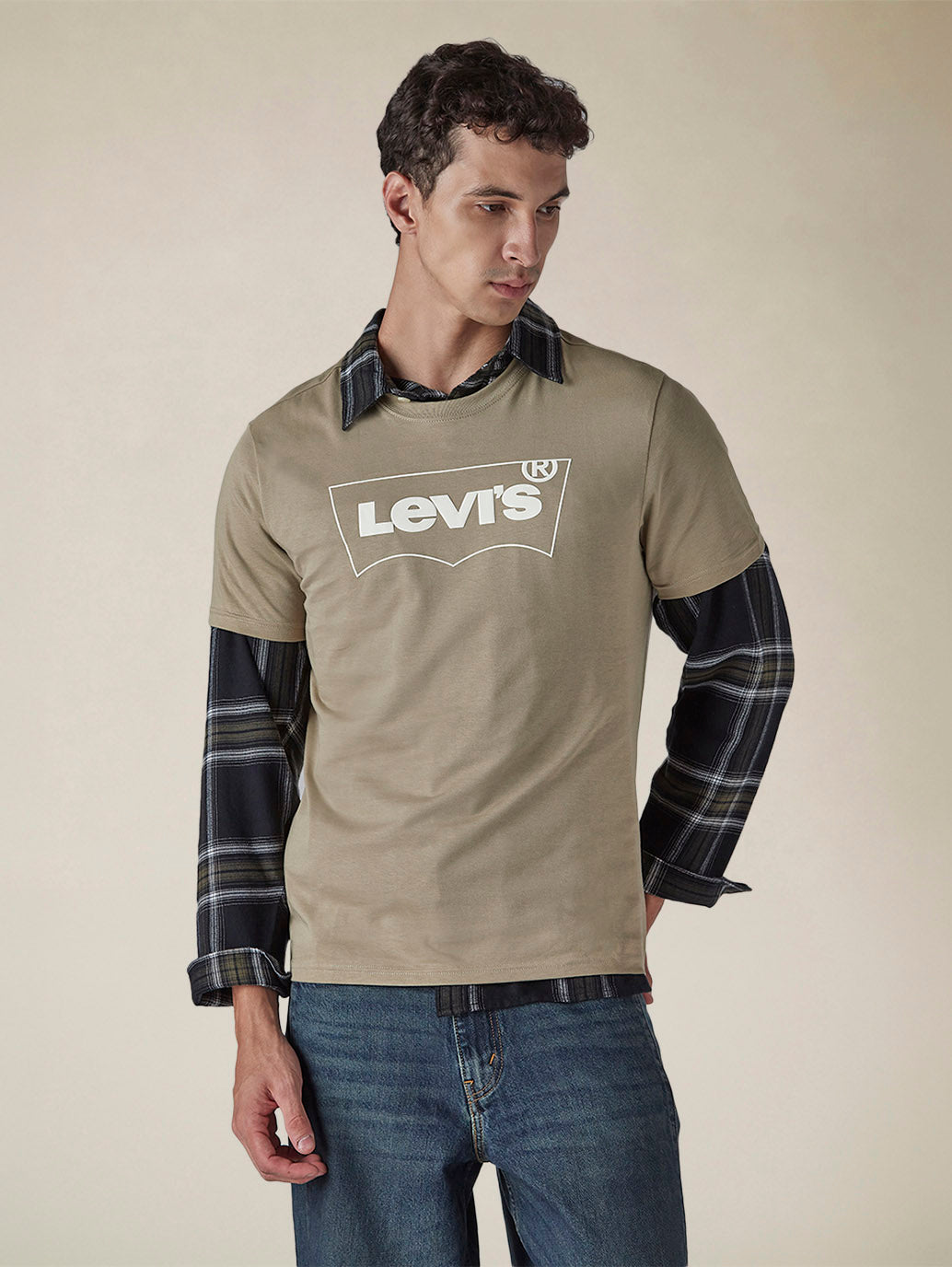 Men's Solid Round Neck Slim Fit Jersey T-Shirt