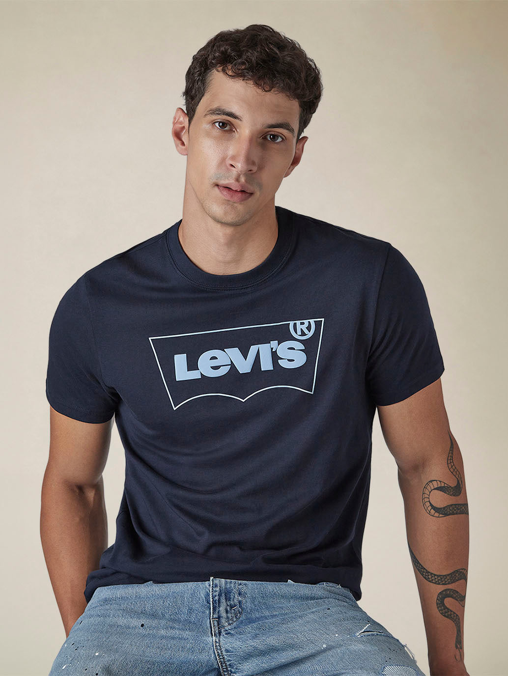 Men's Solid Round Neck Slim Fit Jersey T-Shirt