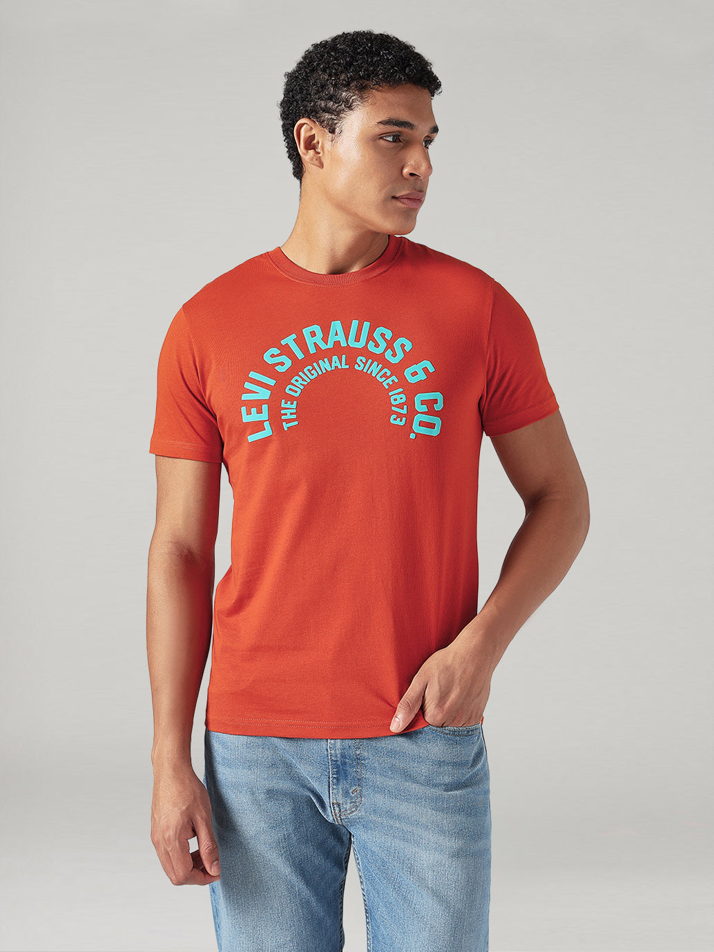 Men's Solid Slim Fit Jersey T-Shirt