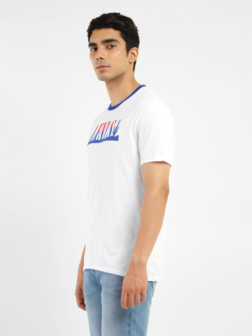 Men's Brand Logo Regular Fit T-shirt - d507ad54-dc19-43a6-9119-18359e8f7252 View