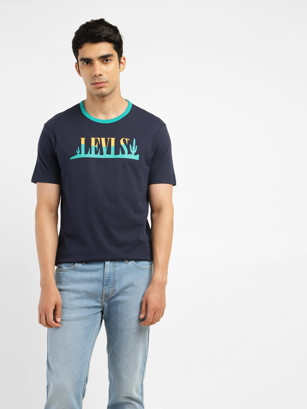 Men's Brand Logo Slim Fit T-shirt - 8230db23-e3d7-48d3-a739-293ba69b769d View