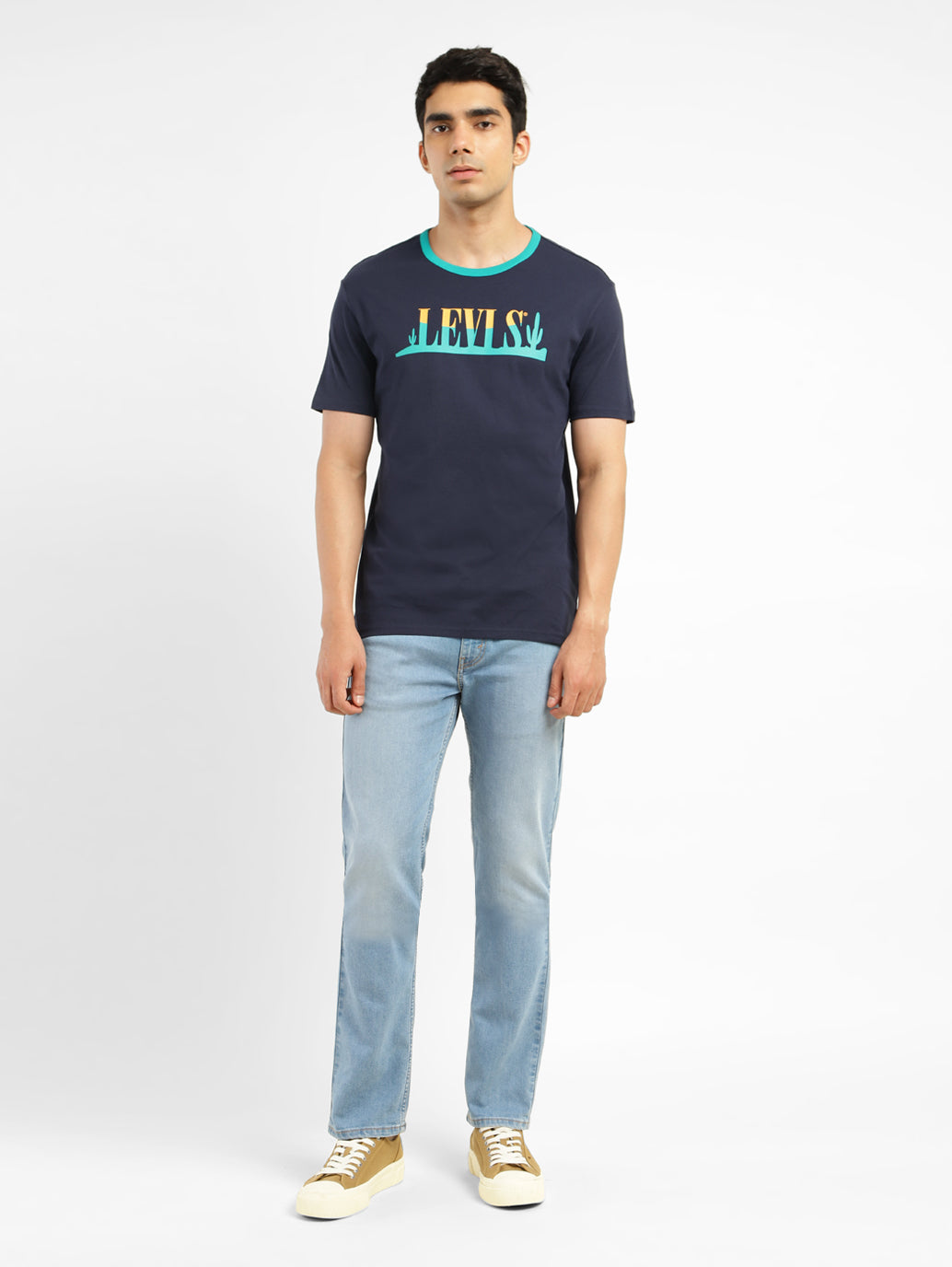 Men's Brand Logo Slim Fit T-shirt - 0d39e7db-4906-4e8e-82e8-5e5390947a4b View