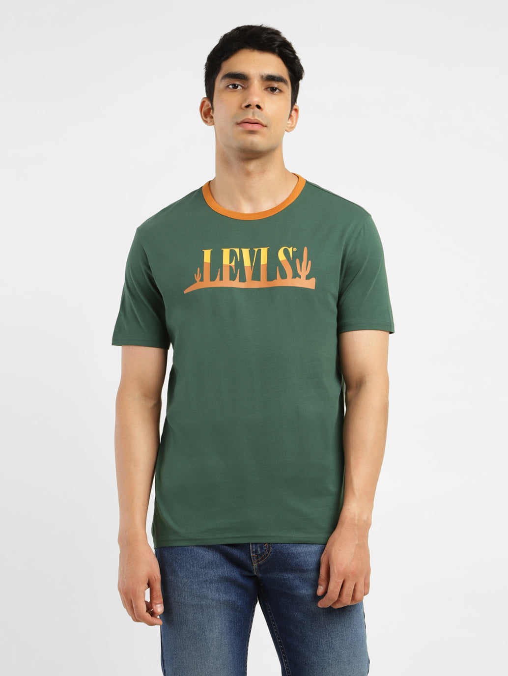Men's Brand Logo Regular Fit T-shirt - f590c6e5-47a5-4680-8904-a6ab6f7ed31b View